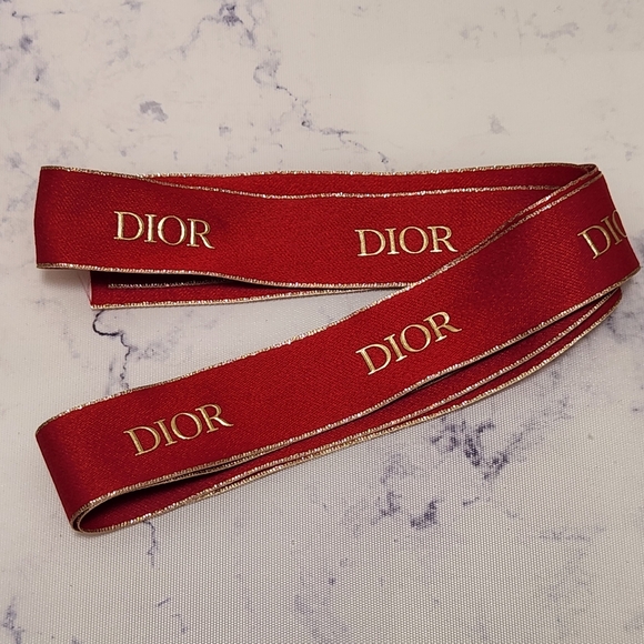 Dior Accessories - Dior Red And Gold Ribbon